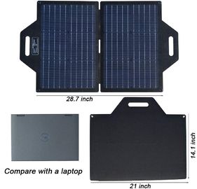 Φορητός πτυσσόμενος φορτιστής ηλιακού πλαισίου με τη διπλή παραγωγή ΣΥΝΕΧΏΝ λιμένων 19V USB